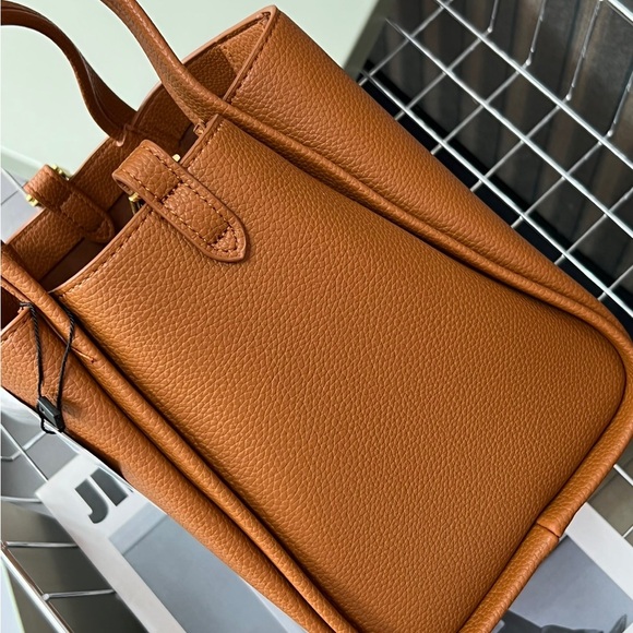 Songmont Tan Leather Tote Bag - Picture 7 of 8
